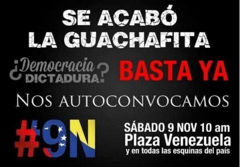 1era Marcha Autoconvocada A Nivel Nacional Sábado 09/11 – Hora: 10 AM Lugar: TODA VENEZUELA